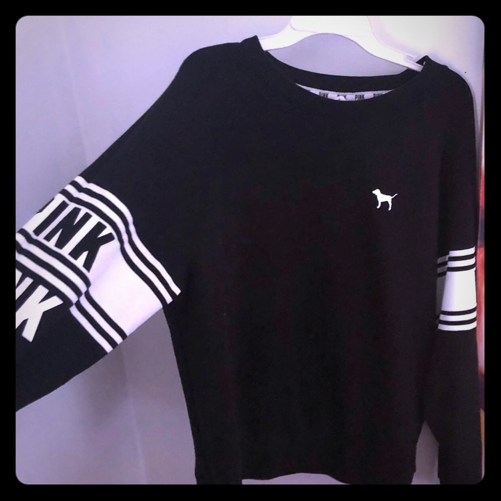 Pink/Victoria’s Secret crew neck.